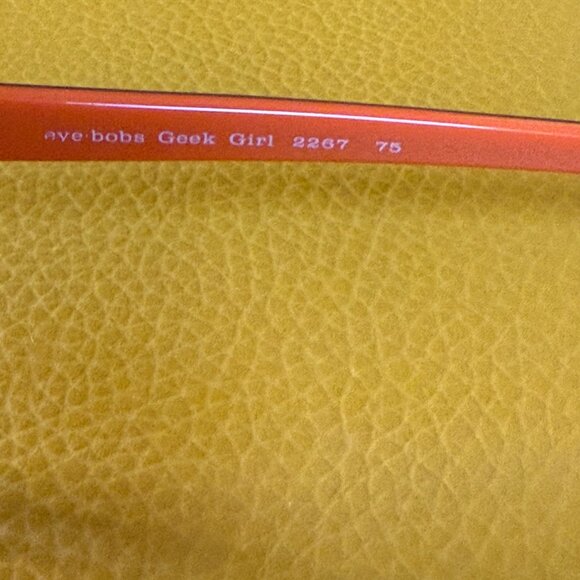 Eyebobs Reading Glasses 2267 75 Geek Girl, +2 Magnification, Black on Orange - Picture 6 of 8
